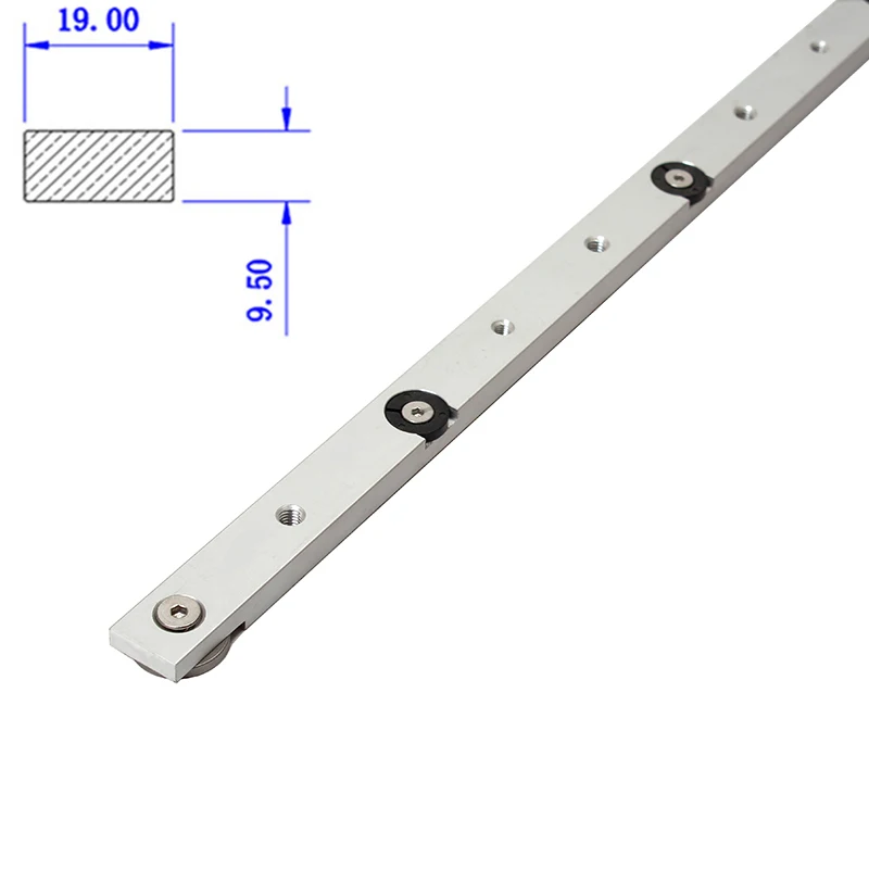 19/30/45/75Type Aluminium Alloy T-tracks Slot Miter Track Jig Miter Bar Slider Table Saw Router Table T-Slot DIY WoodworkingTool