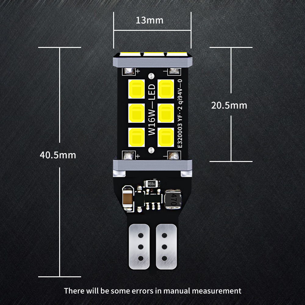 4x bombillas LED Canbus T15 W16W luces de marcha atrás 2835SMD lámpara trasera LED de respaldo para BMW 5 Series E60 E61 F10 F11 F07 Mini Cooper