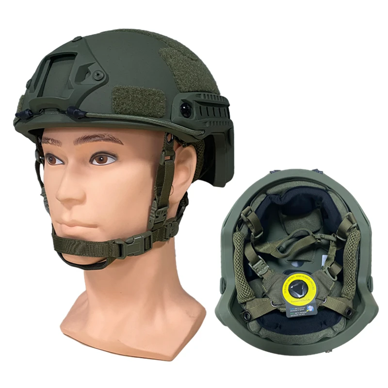 Ballistische ACH Tactische Helm aramidevezel Hoge kwaliteit Ballistische Helm NIJ IIIA SNELLE Wendy's Suspension Pad Ballistische Helm