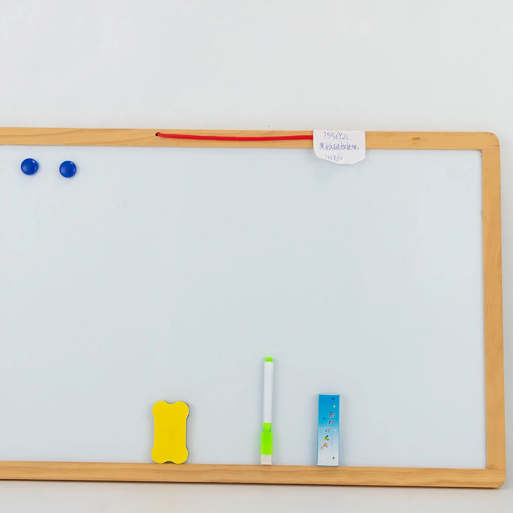 White Board Blackboard Magnetic Whiteboard Message Chalkboard Frame Ornaments Double Side