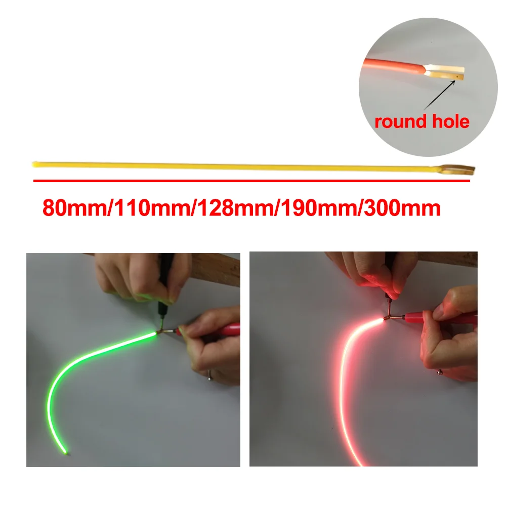 LED Filament Flexible Edison Bulb Lamp Parts 80/110/128/190/300mm Positive Negative Same End DIY  Diode Filament Decor Lamp