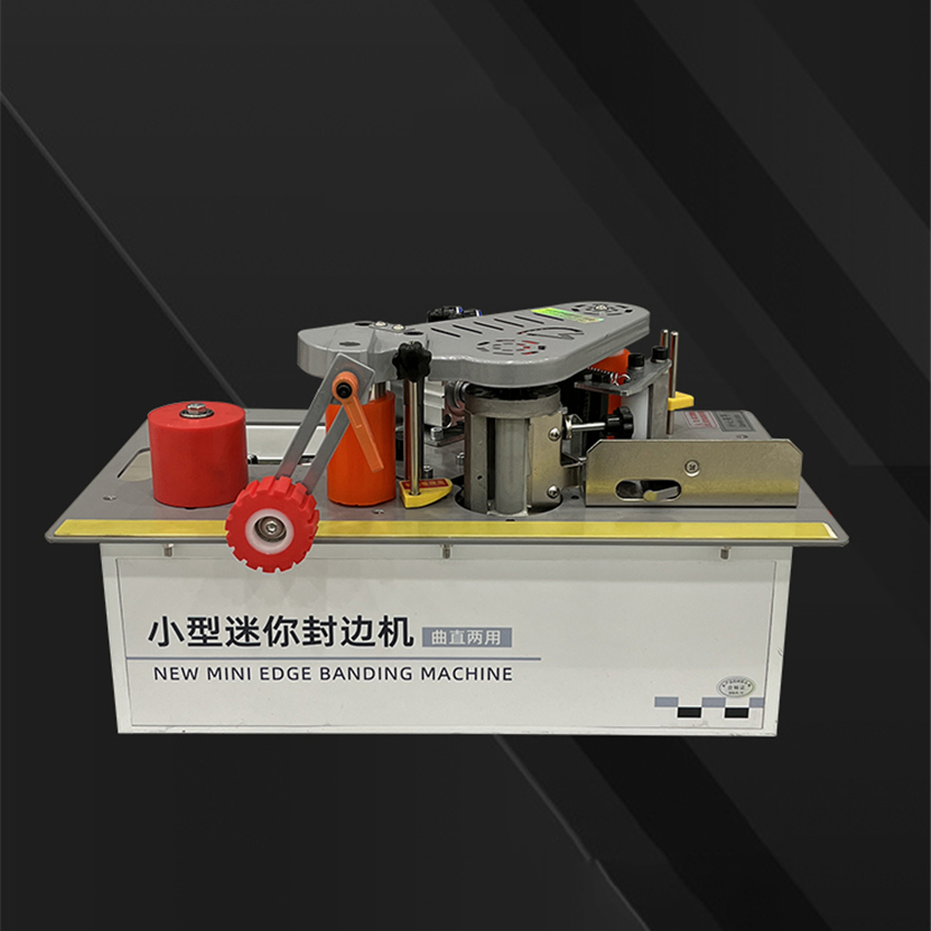 Mini Edge Banding Machine Woodworking Home Decoration Curved Straight Line Saw Bench Type Edge Banding Machine 220V 1200W 6-60mm