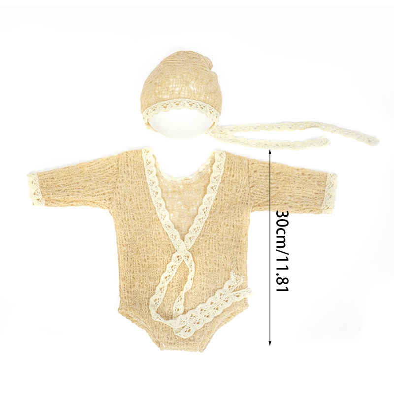 ニットの写真アクセサリー,赤ちゃんの撮影のための写真撮影,ロンパース,肌に優しいドレス,2個
