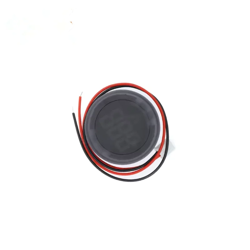 Voltímetro automotriz Circular de dos cables con pantalla LED de DC4-100V, medidor Digital de corriente de voltaje para coche, Detector de voltios, Panel de Monitor