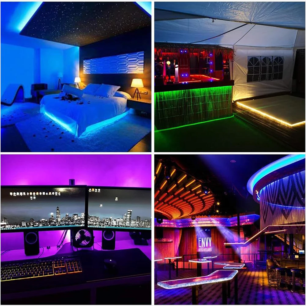 DC5V/12V WS2812B addressable LED strip, 5050 RGB LED strip, WS2812 smart LED light black/ white PCB, waterproof (IP30/IP65/IP67)