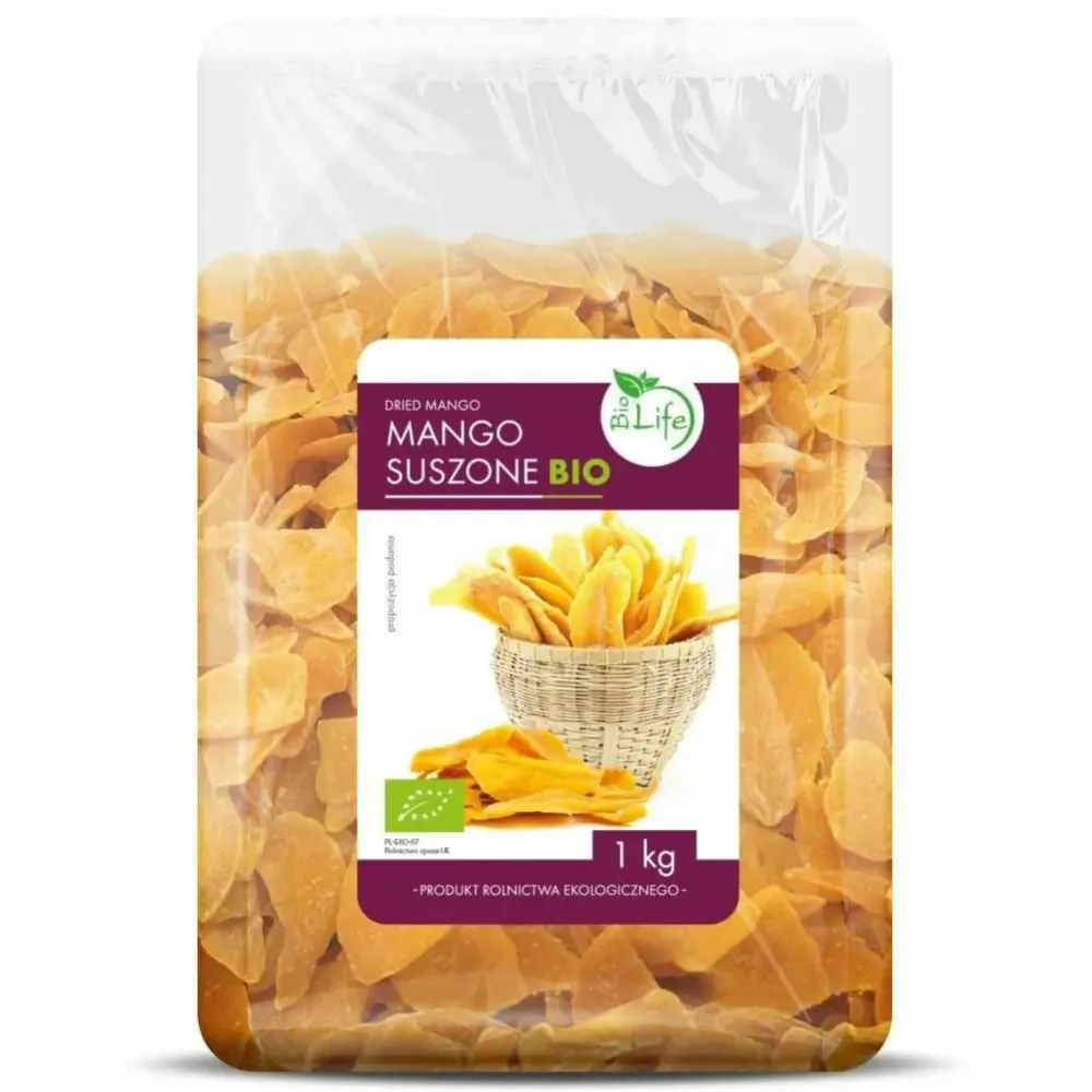 Mango suszone BIOLIFE Bio naturalne 1 kg