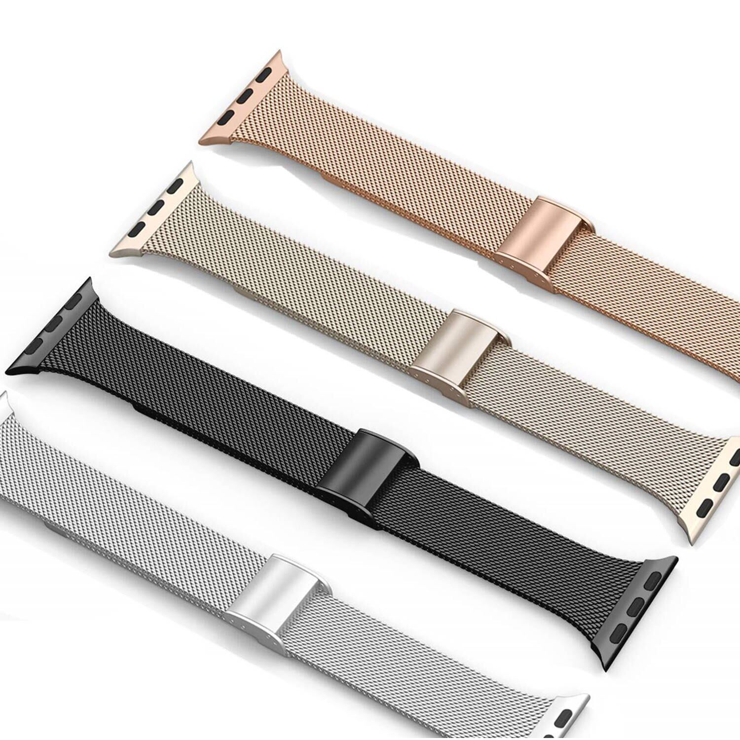 Slim Milanese pasek dla pasek do Apple Watch 41mm 38mm 40mm Ultra 49mm 9/8/7/6/SE/5 bransoletka ze stali nierdzewnej dla iwatch 42 44mm 45mm