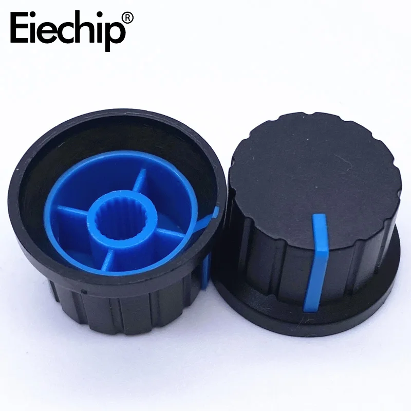 5pcs Two-color Knob Caps 24x15mm Potentiometer Knob Caps Plastic Knob Caps Plum Blossom Axis Knob Hats Straw Knob Hats