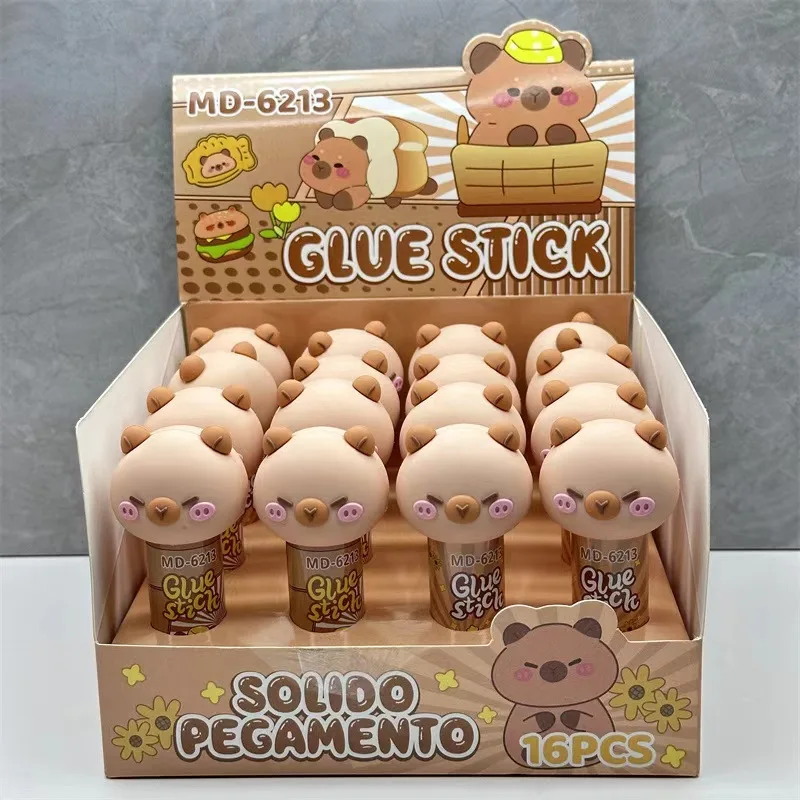1Pcs Capybara Jelly Color Solid Glue Cartoon Handmade Solid Glue PVA High Viscosity Children's School Art Class DIY Stationery