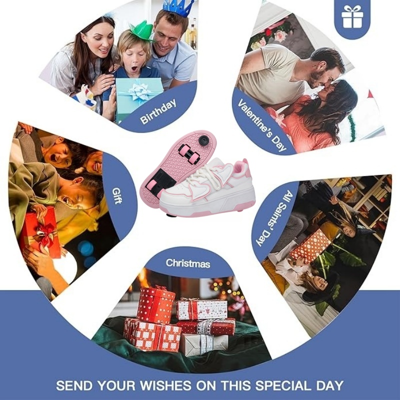 Rollschuh-Schuhe für Kinder, Herbst, Kinder, modisch, lässig, Sport, Spielzeug, Geschenk, Spiele, Jungen, 4-Räder, Turnschuhe, Mädchen, Wanderstiefel