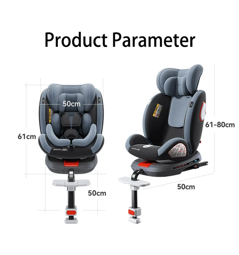 Sièges auto bébé pour sièges auto de sécurité enfant ECE R129 siège auto avec Isofix pour 0-12Y siège auto enfant Convertible 360 °   Giroir