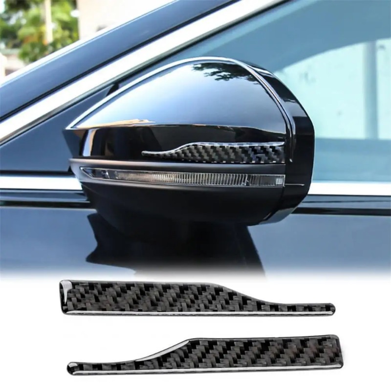 2pcs Mirror Edge Protection Car Crash Strips Protect Lightweight Texture Anti Scratch Sticker Car Scratch Protection Auto Parts