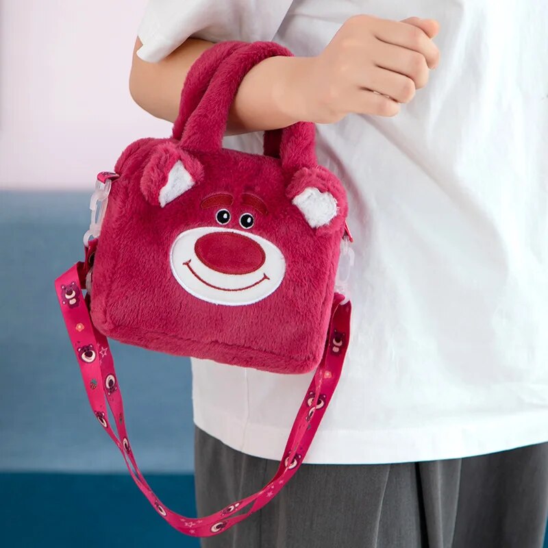 Sanrio 플러시 가방 Kuromi 멜로디 헬로 키티 만화 휴대용 핸드백 크로스 바디 화장품 애니메이션 카와이 보관 가방 여자 여자 선물