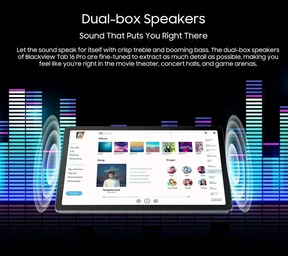 Blackview Tab 16 Pro Tablets 11'' FHD+ Display 8GB 256GB  Widevine L1 Unisoc T616 Android 14 7700mAh 4G Tablet Pad PC
