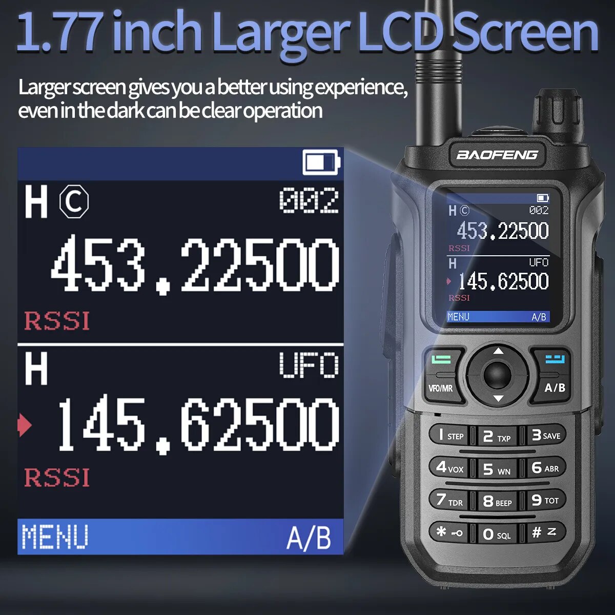 Baofeng UV 21 Pro Long Range Walkies Talkies 10 KM Wireless Copy Frequency Flashlight Type-C Charger Ham Radio Indoor Outdoor