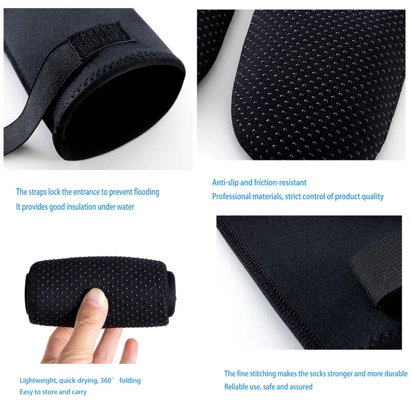 Calcetines de buceo de neopreno de 3mm para adultos, botas cortas antideslizantes para natación y surf, calcetines elásticos para mantener el calor, calcetines de playa para pesca submarina