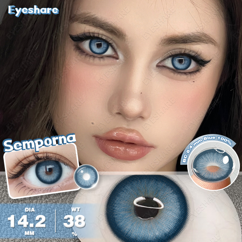 EYESHARE Nuovo 1 paio di lenti a contatto colorate per occhi Lenti a contatto marroni Lenti per occhi blu moda Contatti annuali grigi coreani