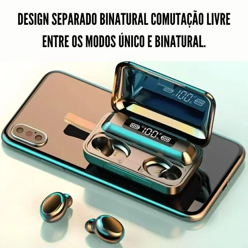Auriculares TWS Bluetooth 9D estéreo de graves altos auriculares deportivos manos libres Control táctil Tws auriculares inalámbricos auriculares impermeables