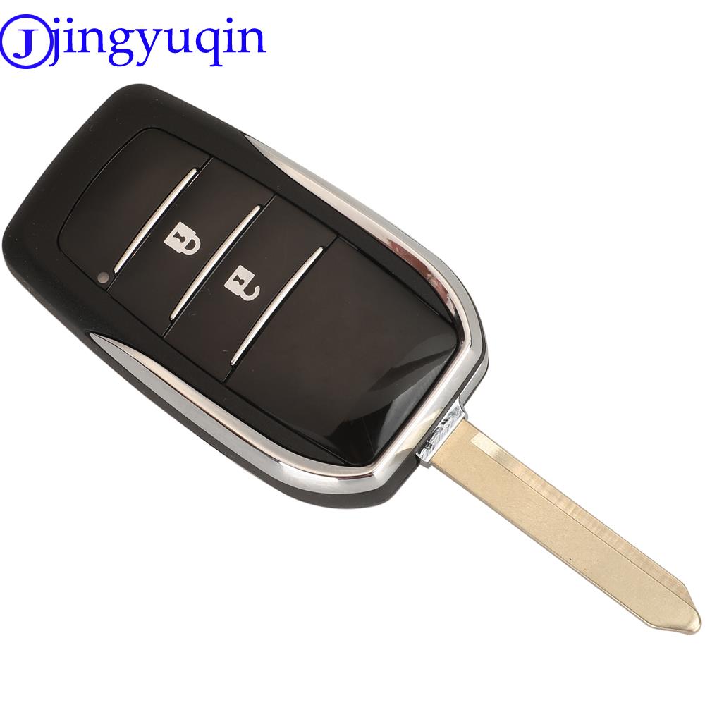 jingyuqin Modified Remote Car Key Shell Case For Toyota Yaris Carina Corolla Avensis Folding Flid Key Toy47 Blade