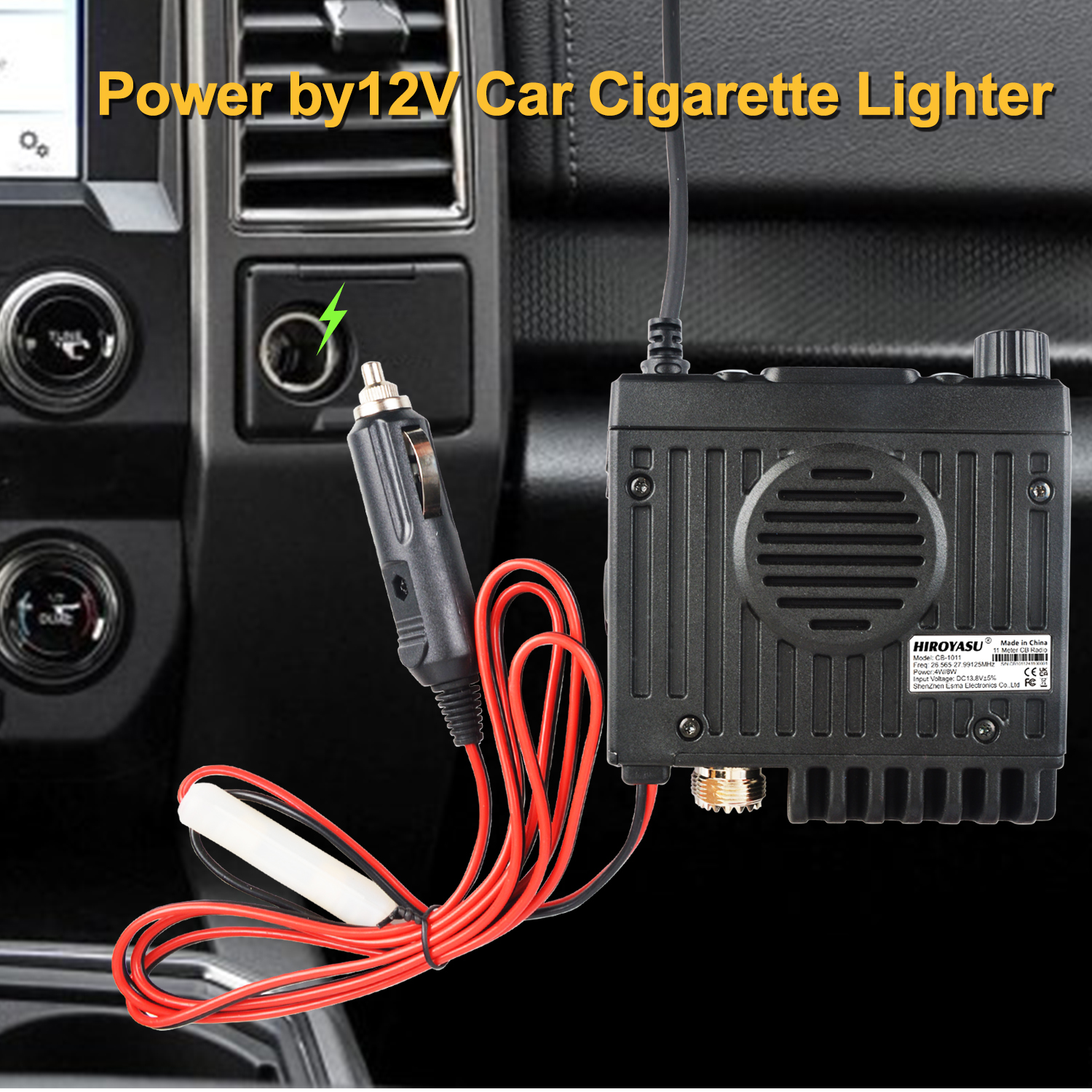 Hiroyasu Walkie Talkie CB-1011 26.565-27.99125MHz 11Meter Mini 27MHz FM/AM 8W 40Ch CB Radio For EU PL DE CE UK IN US IT