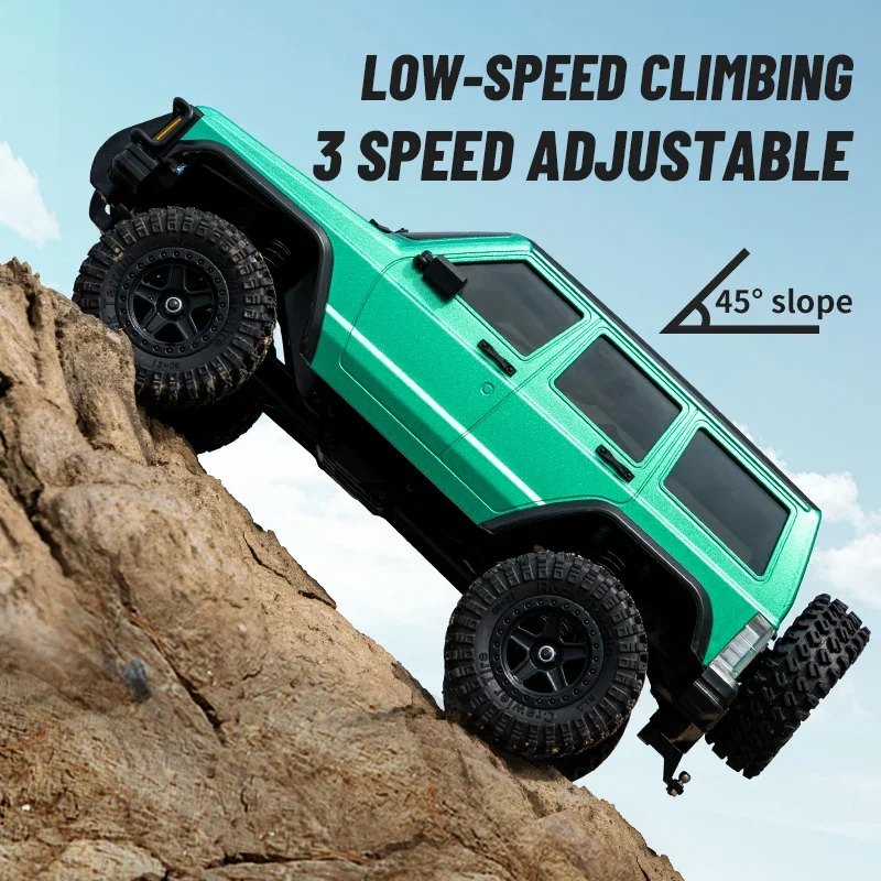 RC Auto Simulation Multi-Terrain 4WD Geländewagen 2,4G Simulation Auto Licht Design Klettern Crawler Lkw Spielzeug für Jungen Geschenk
