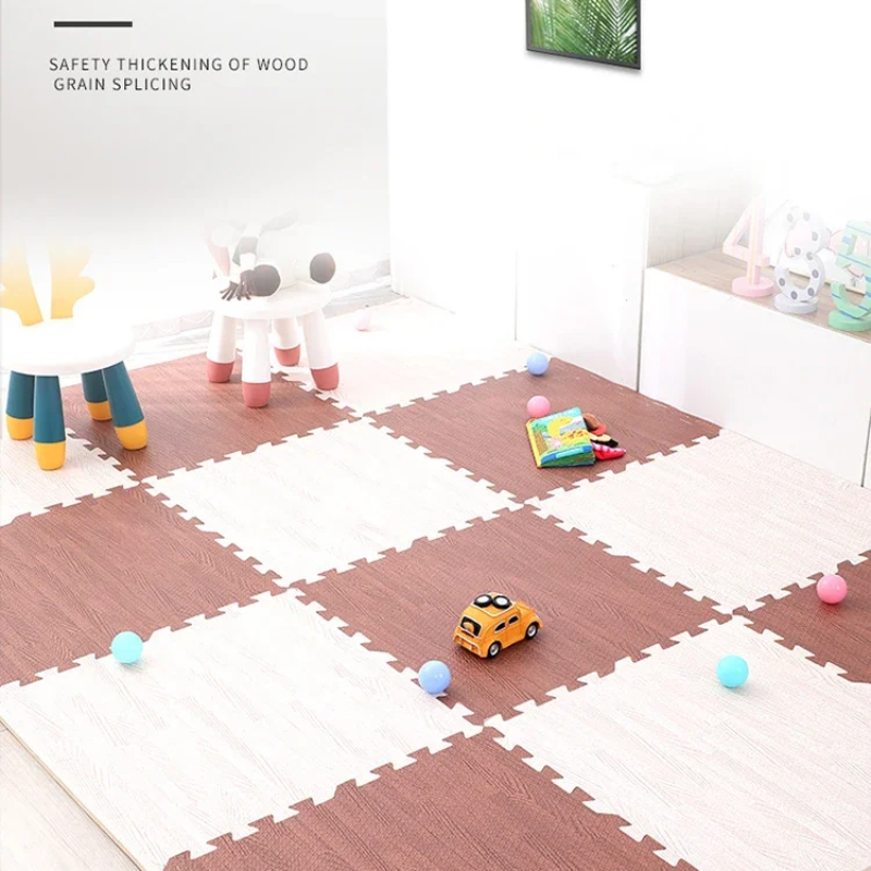 Tapete quebra-cabeça floobaby roomliving quarto impermeável antiderrapante emendado tapete móveis decoração do quarto do bebê