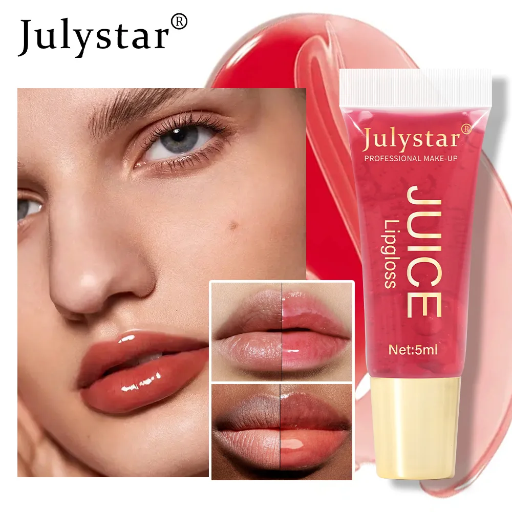 Wodnisty krystalicznie czyste galaretowaty olejek do ust balsam do ust nawilżający i wygładzający linie galaretka usta błyszczyk szklany zapach owoców do ust