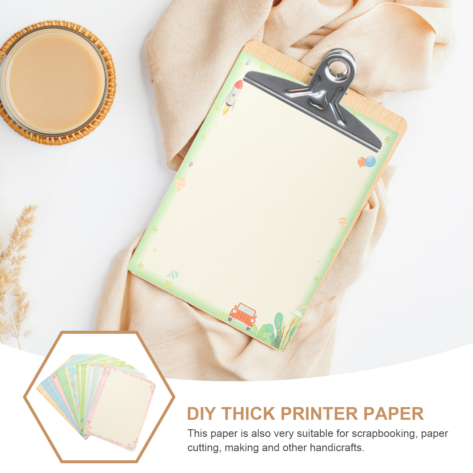 50 Blatt A4-Spitzen-Computerpapier, Farbkopie, Malerei, DIY, gedruckt, faltbar, dekorativ, zartes Druckerpapier für verschiedene Zwecke