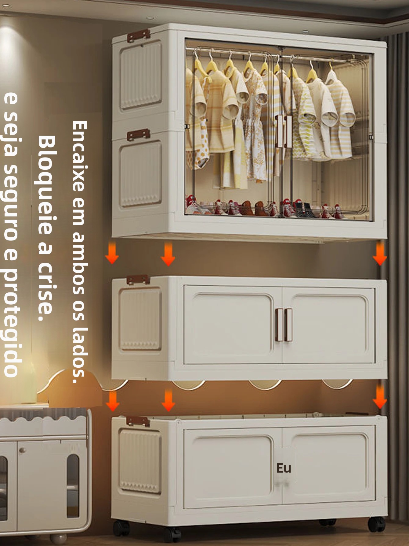 Armário de armazenamento dobrável multi-cena branco/preto/cinza casa escritório cozinha banheiro organizador multifuncional com portas