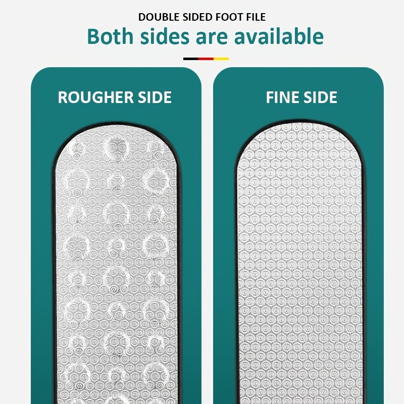 Lima de pie de acero inoxidable 304 de alta calidad, eliminador de callos de doble cara para piel muerta, herramientas profesionales de pedicura, raspador calloso