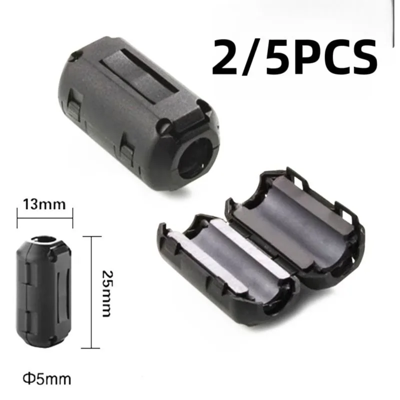 2/5 stücke 5mm Ferrit Kern Kabel Ring Noise Filter Für Noise Suppressor Filter Ring Kabel Clip Auf Draht netzkabel Video Kabel Werkzeuge