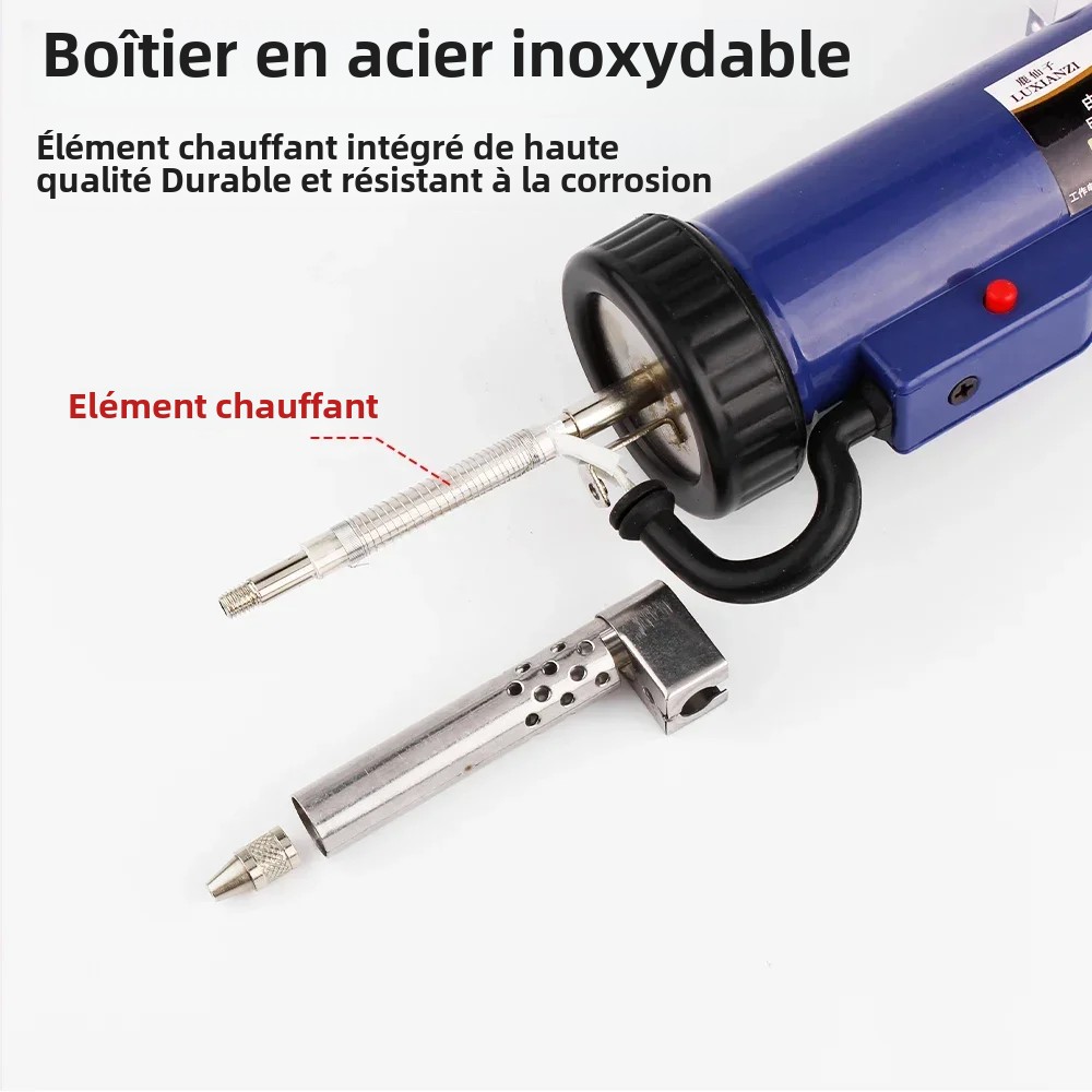 LUXIANZI 30 w/40 w puissante pompe à dessouder électrique aspiration étain outil de retrait sous vide outils de soudage à la main fer à souder pistolet à dessouder