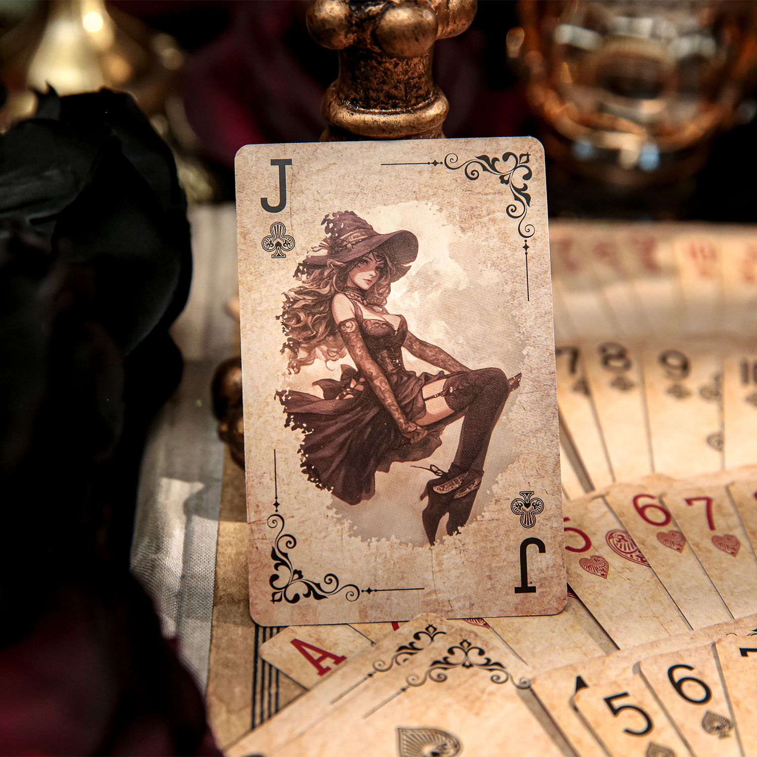 1Style 55Sheets/box Magic City Series Playing Cards Creative Leisure Entertainment Stress Reduction Relaxation