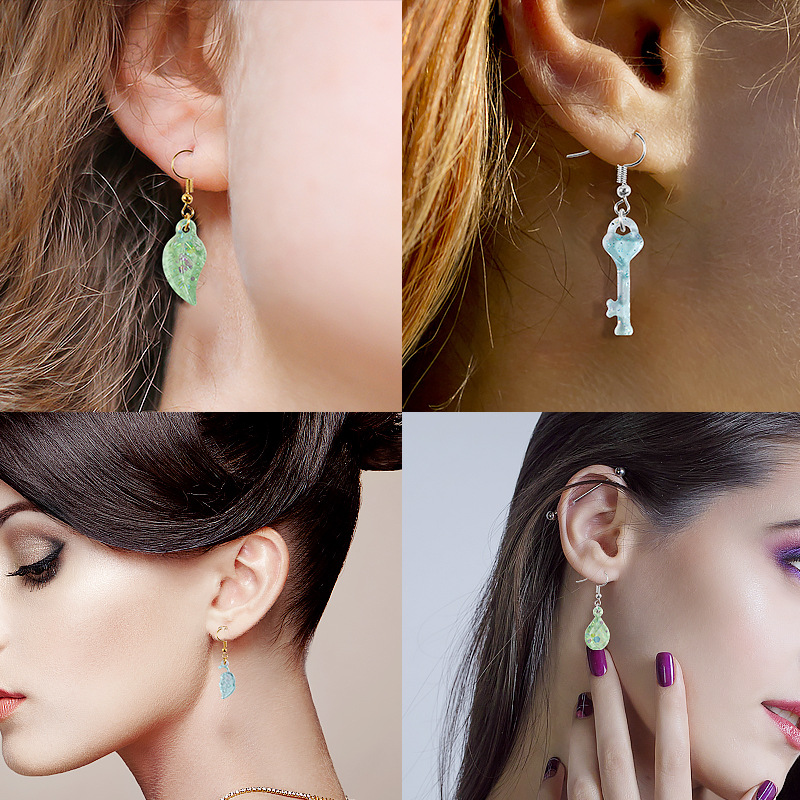 イヤリングペンダントエポキシ樹脂シリコーン型 DIY 月と星型イヤリング型ジュエリーメイキングキーホルダーペンダント鋳型