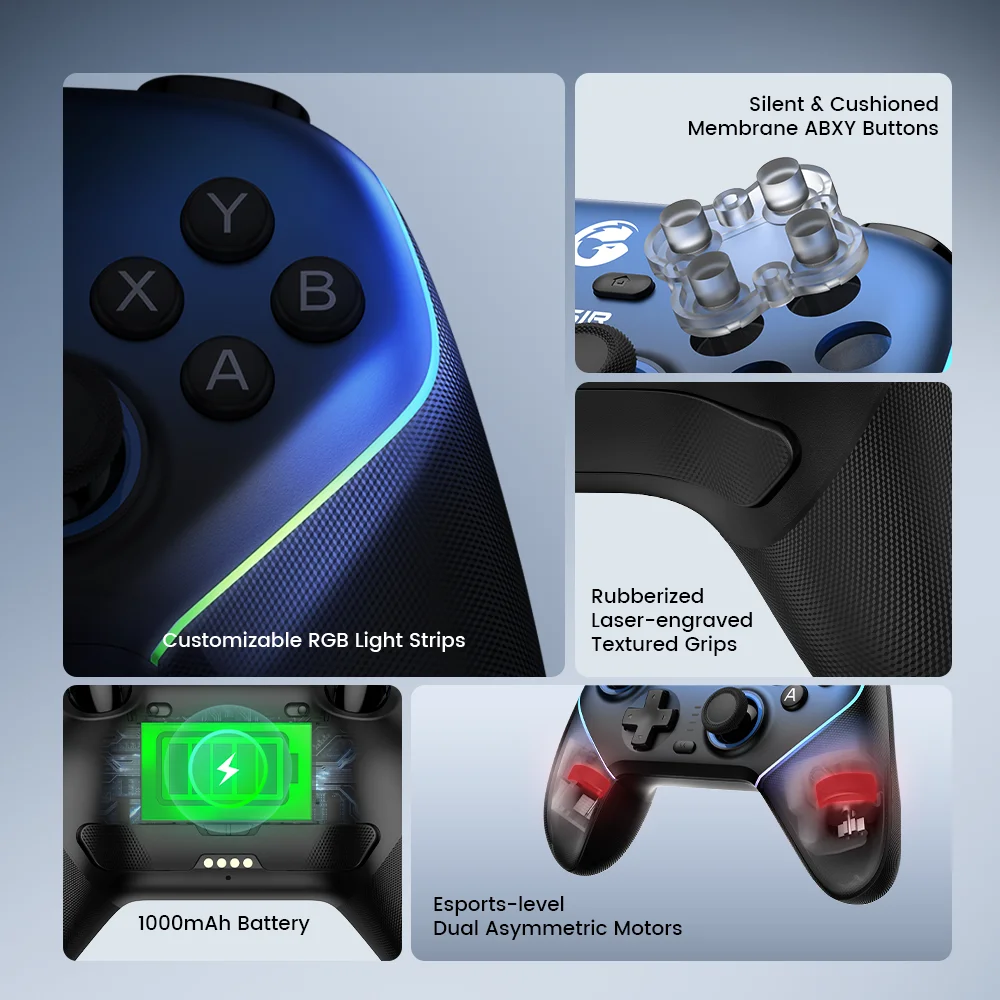 Gamesir Super Nova Wireless Controller T4N Nova Pro Bluetooth Gamepad Hall Effect Joysticks for PC Nintendo Switch Android iOS