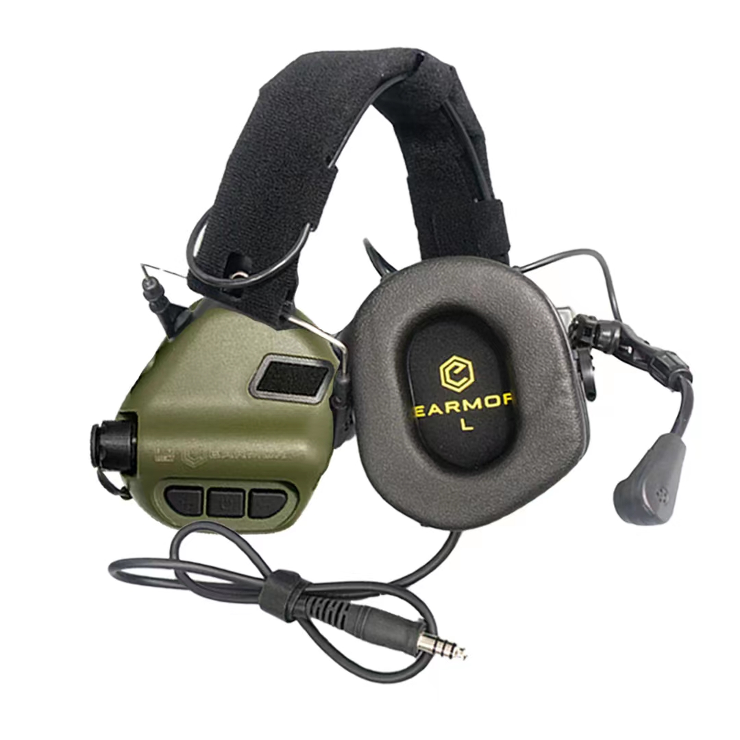Earmor fone de ouvido tático m32 mod4, protetores de orelha para caça e tiro com microfone, amplificação de som, nrr 22db, multicolorido