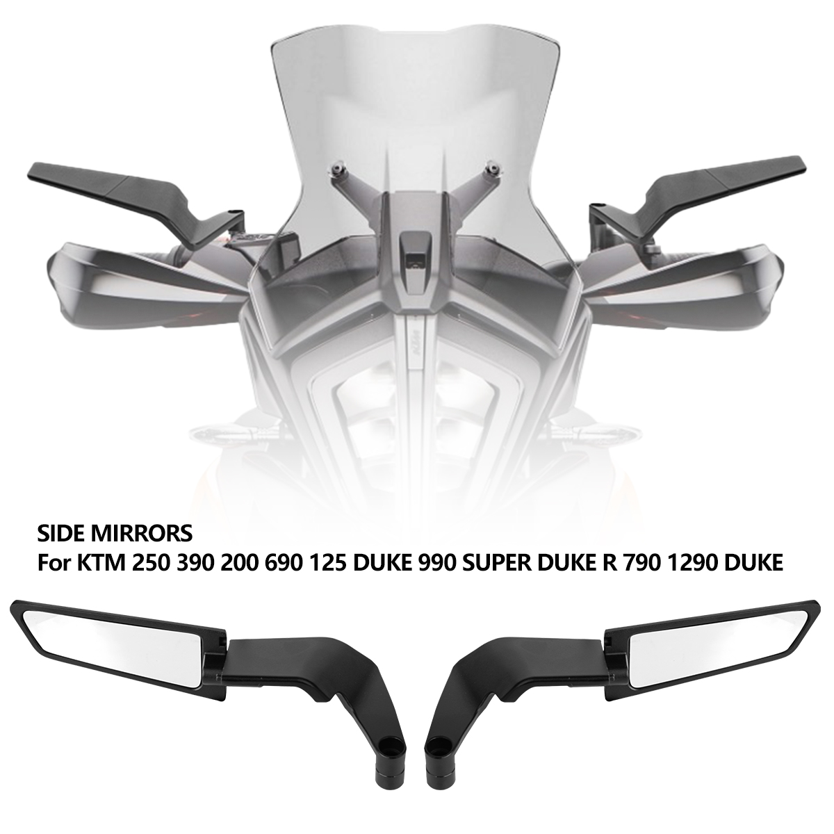 Motorcycle Accessories Mirrors Stealth Winglets Mirror To Rotate Adjustable Mirrors For YAMAHA MT 03 07 09 R1R3R7 XMAX KTM BMW