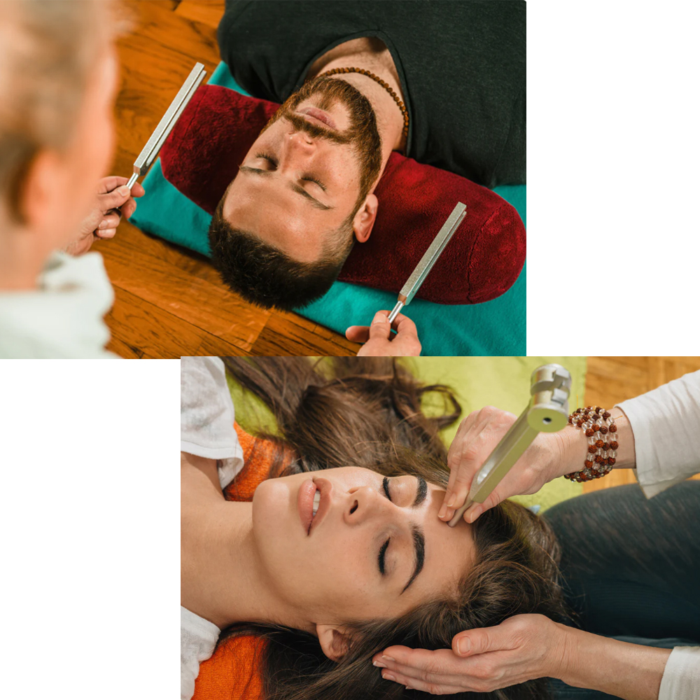 อลูมิเนียมอัลลอยด์ Sensory Tuning Fork Activator สําหรับ Healing ความเครียดบรรเทา Health Care