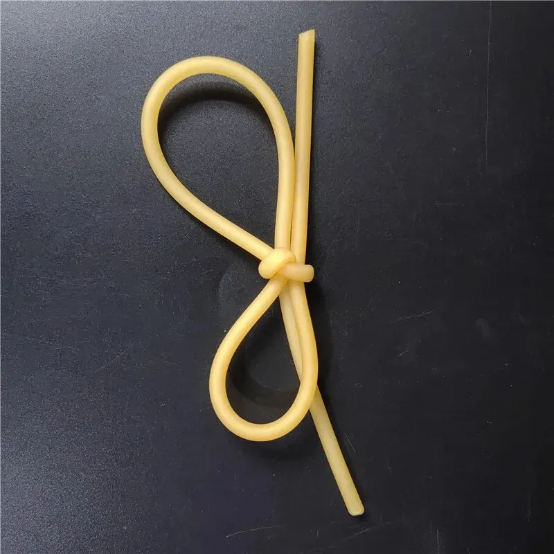 Tubo di gomma per fionda in lattice di colore semplice Caccia e tiro Accessori ad alta elasticità con un diametro di 2 mm x 5 mm/0,08 x 0,2 pollici