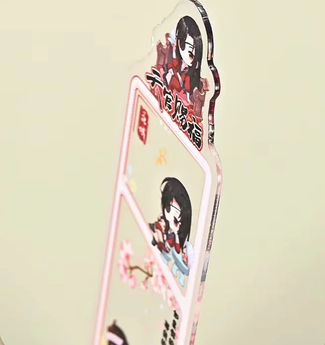 6Pcs/Set Tian Guan Ci Fu Xie Lian Hua Cheng Acrylic Bookmark Heaven Official's Blessing Reading Book mark Stationery kids gift