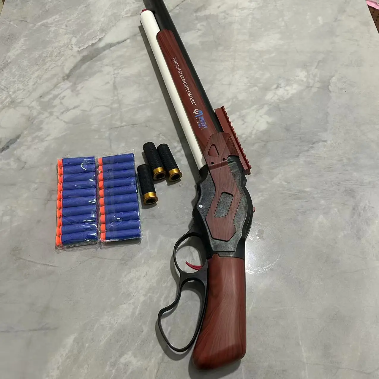 Игрушка M1887 Винчестер 1887, мягкая пуля, пистолет, пожарная пуля, игрушки, бластерный пистолет, стрельба, пистолеты Nerf, винтовка, подарок для мальчиков