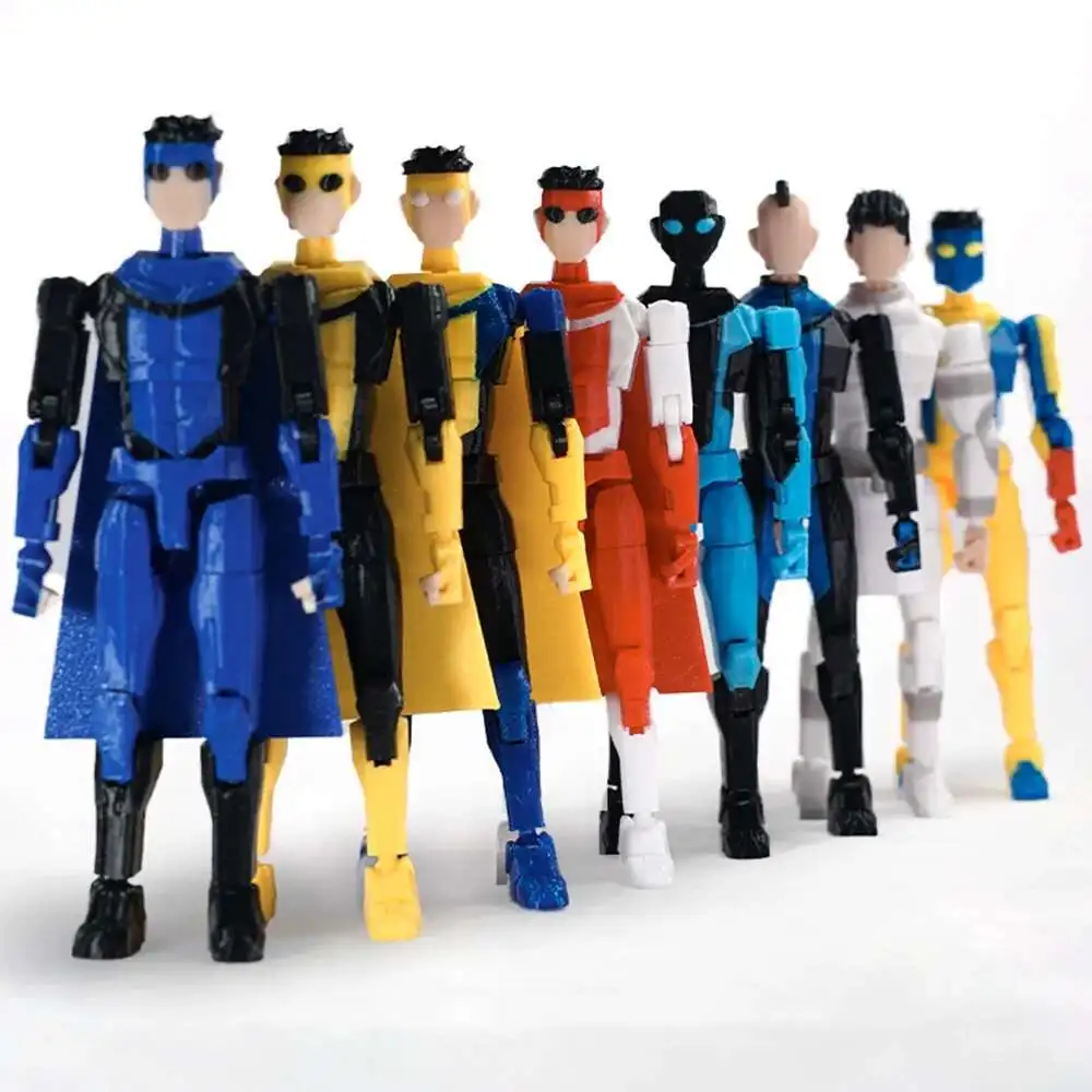 3D Gedrukt Superhelden Invincible 2.0 Anime Multi-Jointed Shapeshift Speelgoed Actiefiguren Mannequin Model Ornamenten Geschenken