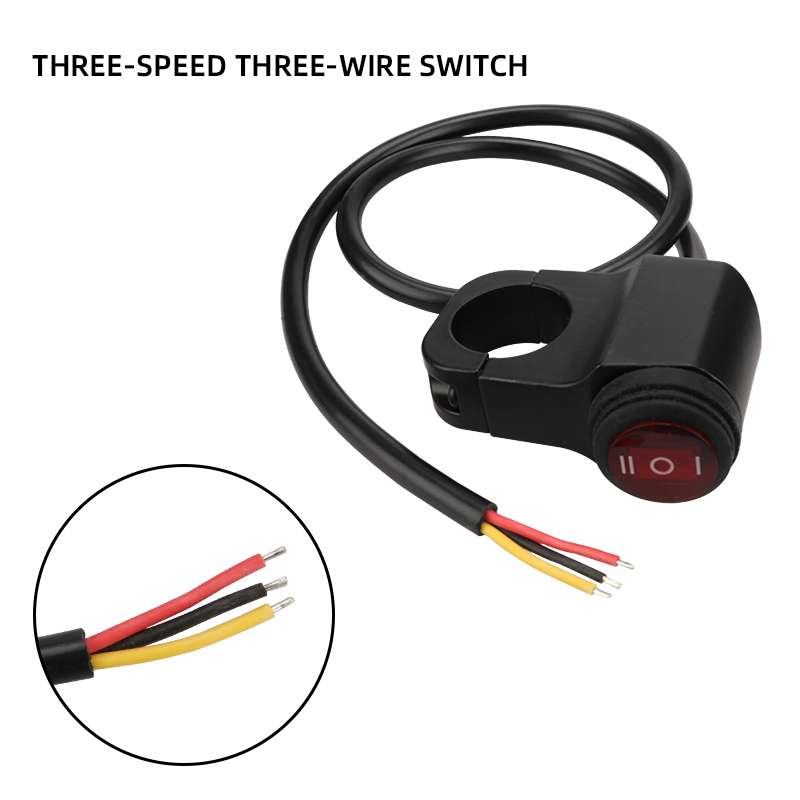 1pcs Motorcycle Handlebar Flameout Switch Universal Moto Light Switch ON OFF Button for ATV Motorbike DC12V