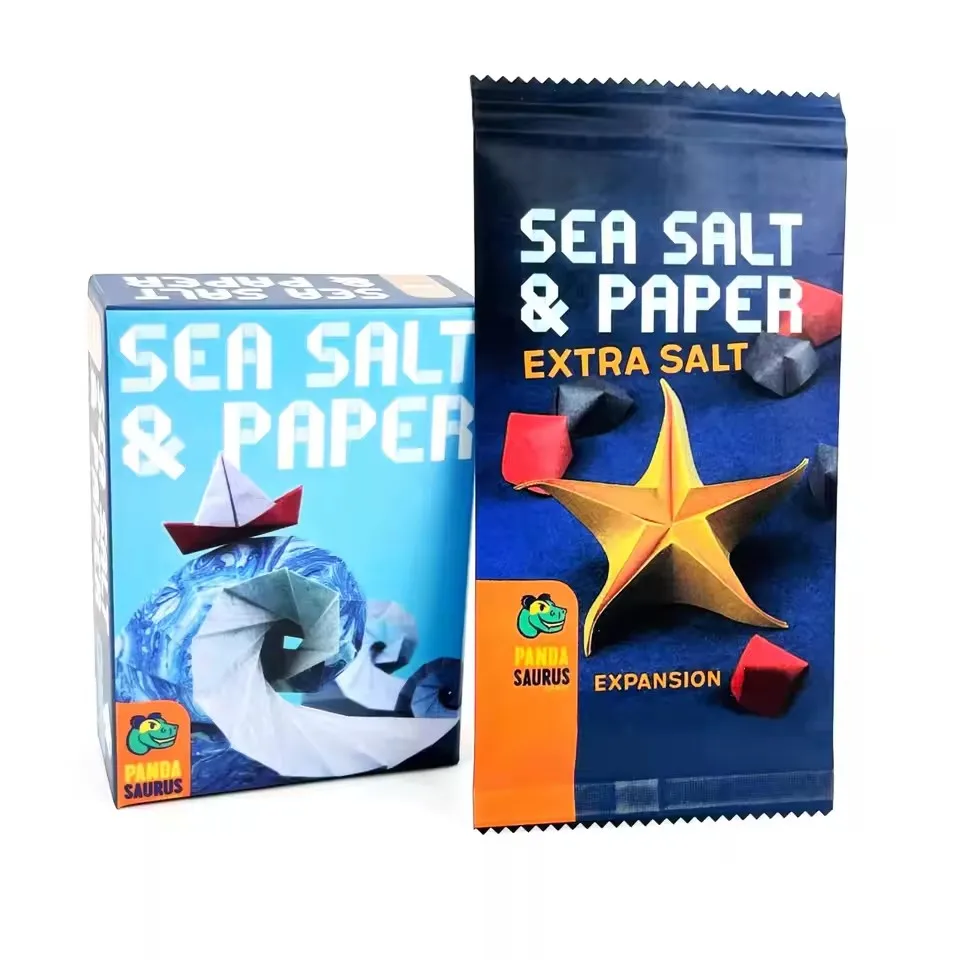 Sal marina y papel Juego de mesa inglés y SAL EXTRA |   Juego de cartas |   Años 8+ |   2-4 jugadores |   15-30 minutos de tiempo de reproducción