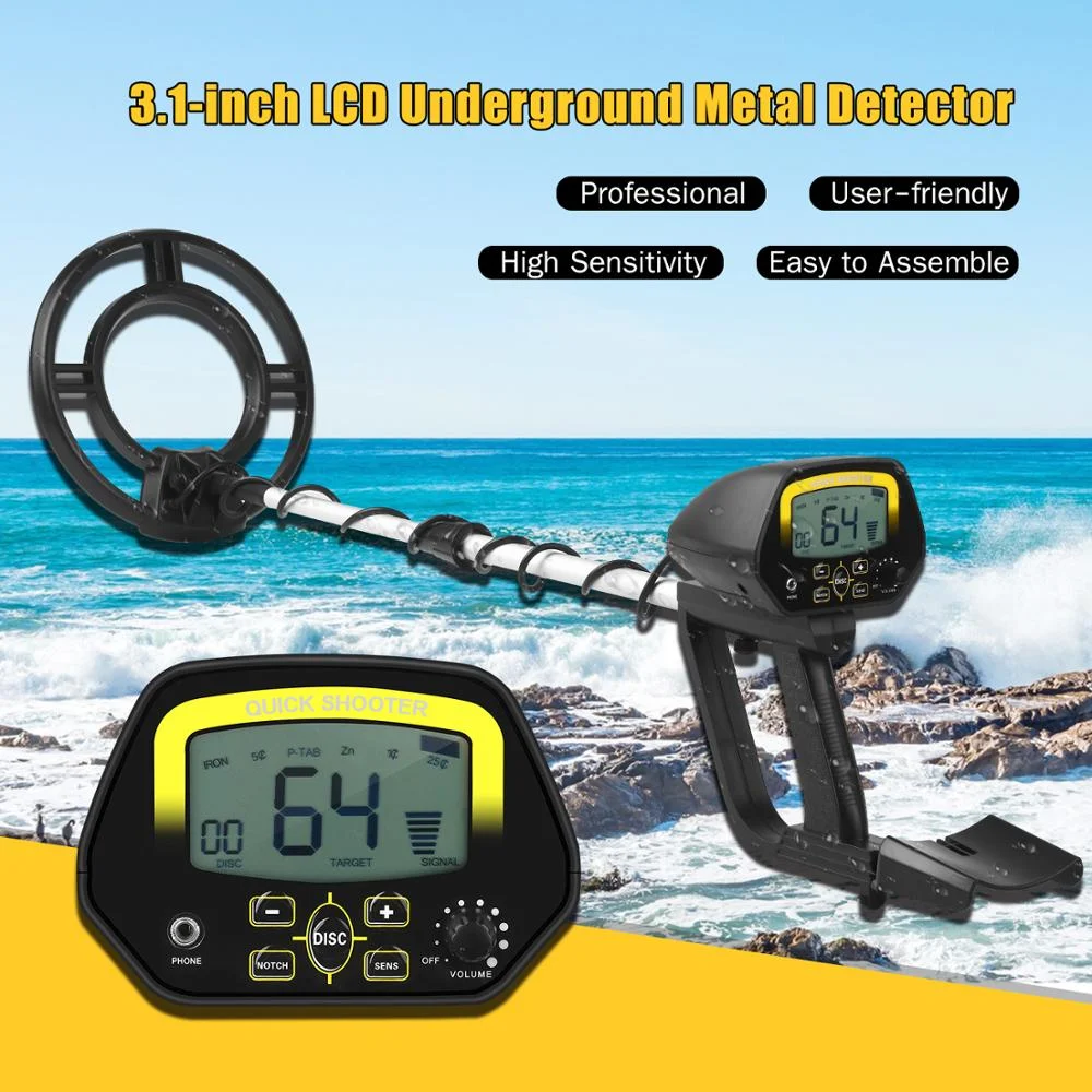 Metal Detector MD4060 Professional Underground Metal Locator Treasure-hunting Device Adjustable Mode Pinpointing Function