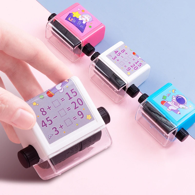 Leerstempel 2 In 1 Vul De Lege Roller Herbruikbare Wiskunde Roller Ontwerp Digitale Stempel In In 100 Wiskunde Praktijk
