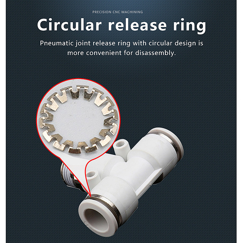 Conector neumático, accesorio de manguera de plástico blanco, rosca macho, PC/PCF/PB/PL/PX/SL, accesorios rápidos para tubería de aire, 12/10/8/6/4mm, 1/4 1/2 1/8"