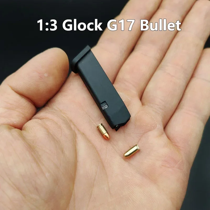 1ชุด Miniature 1:3 Glock G17อุปกรณ์เสริม Bullet โลหะผสม Mini ของเล่นชิ้นส่วนเครื่องมือ (ปืน)