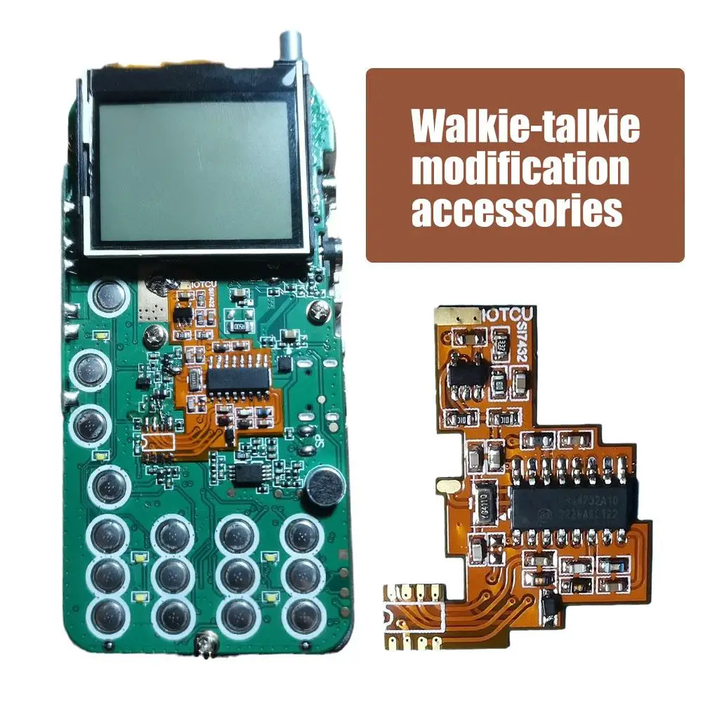 Chip y oscilador de cristal SI4732, módulo de modificación de componentes para Uvk5/k6 V2 FPC, versión para accesorios de UV-K5 Quansheng, 1 Juego