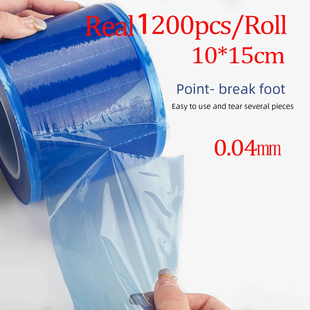 Echte 1200 Stück 0,04mm Dental Tattoo Barriere Einweg folie Klebeband Plastikfolie Schutz halter Mundschutz Isolation membran